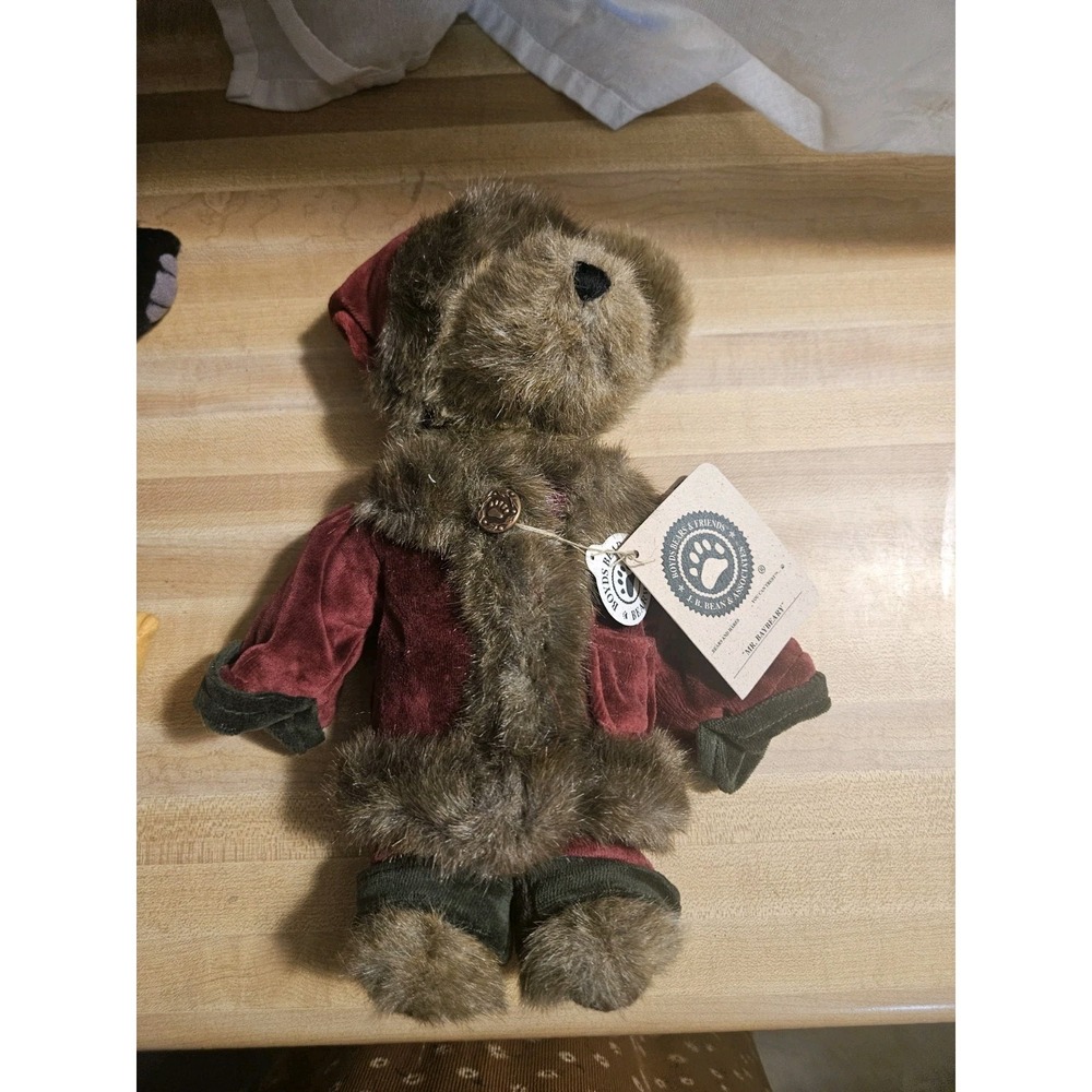 Boyds Bears Mr. Baybeary Plush Vintage Stuffed Teddy Bear Toy NWT Holiday 11"